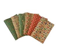 Cartoon-Weihnachtsgeschenkpapier Asudaro 10PCS/6PCS Geschenkpapier50x70cmWeihnachtsbaum/Weihnachtsbonbonstäbchen/Waldweihnachtshirsch/Bunte Geschenkboxen/Liebesweihnachtsbaum/Gestreiftes Box-Design