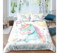 Cartoon Whimsical Funda Edredon Juego de Ropa de Cama de 3 Piezas Impresión 3D Cierre de Dibujo Animado Whimsical Estilo Funda de Edredón Funda de Almohada a Juego for Ancianos Double（200x200cm）