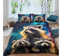 Cartoon whimsical style Funda Edredon 3 Piezas Compuesto Impresión 3D Cierre de Dibujo Animado whimsical estilo Funda de Edredón Funda de Almohada a Juego Transpirable for Adultos （140x200cm）