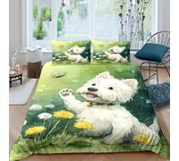 Cartoon Whimsical Style Funda Edredon Juego de Ropa de Cama de 3 Piezas Impresión 3D Cierre de Dibujo Animado Whimsical Estilo Funda de Edredón Funda de Almohada a Juego for Adultos King（220x240cm）