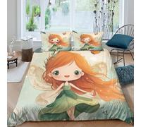 Cartoon Whimsical Style Funda Edredon Juego de Ropa de Cama de 3 Piezas Impresión 3D Cierre de Dibujo Animado Whimsical Estilo Funda de Edredón Funda de Almohada a Juego Suave for Adolescentes