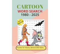 Cartoon Word Search Puzzle Book 1980 - 2025: Word Searches with Easy to Read Print about Cartoon, screen-free entertainment for all ages, word ... Gifts for Vacations, Holidays and Relaxation