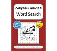 Cartoon Word Search Puzzle Book: Word Searches with Easy to Read Print | 50+ Puzzles (Puzzlebooks)