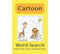 Cartoon Word Search Puzzle Book: Word Searches with Easy to Read Print about Cartoons, Heroes, Villains and more | 6x9 inches, 110 pages | 50+ Puzzles … Gift for Vacations, Holidays and Relaxing Times
