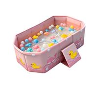 Cartoon Yellow Duck Folding Bathtub For Children, Pořtable And Lightweight Thickened Bathtub, Anti-Tipping Stable Base Design, Travel Friendly Foldable Bathing Station, High-Quality Heat