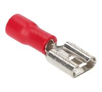 Cartrend 10492 - Juego de 20 terminales Planos (6,3 mm), Color Rojo