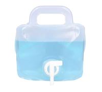 cartrend 10733 Bidón de Agua Plegable de 10 litros, depósito de Agua Potable, depósito de Agua con Grifo para Senderismo, Camping, pícnic, Viajes