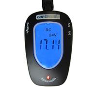 Cartrend 80127 Probador de batería 12 Voltios / 24 Voltios, con indicador LCD iluminado en azul