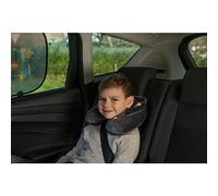 CARTREND Almohada Cervical Hero con Agradable Relleno de Espuma viscoelástica, diseño Multicolor para niños, Funda extraíble, con Capucha, 1 Pieza Gris