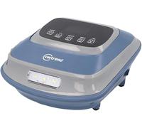 cartrend Compresor Digital de 12 V para neumáticos de Coches y vehículos comerciales Ligeros, Incluye Adaptador de válvula con LED, Apagado automático, 10 Bar, Color Azul