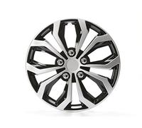 Cartrend Daytona ,4 x Tapacubos, Negro/Plata, 14 Pulgadas