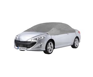 cartrend Funda para Coche Reflex L, Montaje rápido Mediante Bandas elásticas, Resistente al Invierno y Verano, Superficie Impermeable, poliéster Resistente a los Rayos UV, Lona Lavable, Talla L