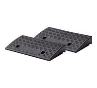 cartrend Juego de 2 rampas portátiles para Silla de Ruedas para Coche, Moto, Silla de Ruedas, Andador, Color Negro