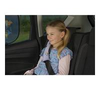 cartrend Juego de Almohadillas para cinturón de Seguridad Hero con Tejido Agradable, diseño Multicolor para niños, fácil Montaje, posicionamiento Flexible, 2 Unidades, Color Lila