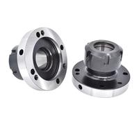 Cartridge ER16 ER20 ER50 ER25 ER32 ER40 125mm 80mm 100mm Mini Flange Four Axis Collet Fixture Chuck For CNC Milling Lathe Tools(ER40-D80 (7Hole))