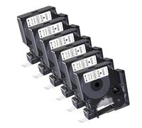 Cartridgeify 45013 - Cinta de etiquetas de 12 mm compatible con Dymo D1 12 mm x 7 m S0720530 para Dymo LabelManager 150 160 210D 280 360D 420P, compatible con D1 45013 A45013 negro sobre blanco