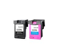 Cartridges de Tinta 123xl compatibles con Deskjet 1110 2130 2132 2133 3630 3632 3638 4520 IP123 Reabastecimiento(1BK and 1COLOR)