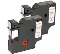 Cartridges Kingdom 2 Cintas de Etiquetas compatibles con Dymo D1 45015 (12mm x 7m) Rojo sobre Blanco