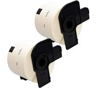 Cartridges Kingdom DK11202 DK-11202 (62mm x 100mm) Etiquetas compatibles para Brother P-Touch Impresoras | 300 Etiquetas por Rollo | 2-Pack