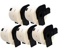 Cartridges Kingdom DK11202 DK-11202 (62mm x 100mm) Etiquetas compatibles para Brother P-Touch Impresoras | 300 Etiquetas por Rollo | 5-Pack