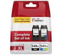 CARTRIGO Cartuchos de Tinta 540 y 541 compatibles con Canon 540 541, compatibles con Cartuchos Canon TS5150, para MG4250 TS5150 MG3650 MG3550 MG3650s MX475 (Negro y Color, Paquete de 2)