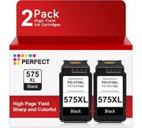 CARTRIGO Cartuchos de tinta negra PG-575XL 575XL compatibles con Canon 575 Cartuchos de Impresora Negro para Canon PIXMA TS3550i TR4750i TR4751i TS3551i Impresora (2 unidades)
