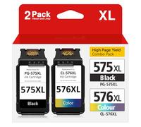 CARTRIGO PG-575XL CL-576XL Multipack Cartuchos de Tinta remanufacturados de Repuesto para Canon 575 XL 576 XL para Impresora Canon PIXMA TS3550i TS3551i TR4750i TR4751i, 2 Pack (1 Negro 1 Color)