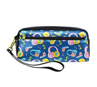 Cartuchera Estuche de Piel Sintética con Cremallera para Niños, Niñas, Suministros Escolares y de Oficina