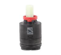 Cartucho 40PHF-2 para válvula de ducha de 40 mm, equilibrio de presión, plástico, a prueba de fugas, se adapta al sistema de bañera y ducha, fácil de instalar, negro, control preciso de temperatura
