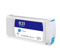 Cartucho 831 Compatible con HP Latex 310 315 330 335 | Impresión Gran Formato, Tinta Látex, Capacidad 775ml, Chip Integrado, Salida Estable(C)