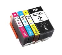 Cartucho 923XL 924XL 925XL Compatible con HP OfficeJet Pro 8120 | Impresión de oficina, documentos claros, flujo de tinta estable, fácil reemplazo, suministro de color(AP.925-4pcs)