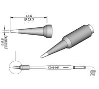 Cartucho conico 0,8mm diametro jbc