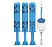 Cartucho de bañera de hidromasaje, filtro natural de iones de plata, 3 cartuchos minerales de aguas termales, para interiores y exteriores, hogar, baño, hotel, piscina, bañera
