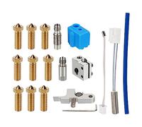 Cartucho de calentador extrusora de impresora 3D, termistor de 0.4 a 1.2 mm, boquillas de metal Titan Handle Hotend Kit compatible con Artillery Sidewinder X1 X2 Genius Pro Volcano Hot End