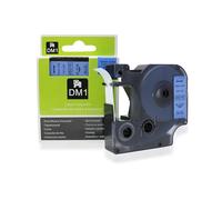 Cartucho de cinta Compatible con Dymo D1 45016 negro/azul 12 mm por 7 m para Dymo Label Manager impresoras
