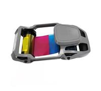 Cartucho de cinta de color para 200 impresiones, compatible con impresoras de tarjetas Zebra ZC100 y ZC300 (OEM 800300-250CN). Rollo de tinta de repuesto preensamblado para impresión profesional de