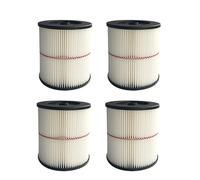 Cartucho De Filtración For Aspiradora, Lavable, De Repuesto, Con Filtro De Rayas Rojas, Pieza De Repuesto For Craftsman(4PCS)