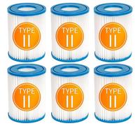 Cartucho De Filtro Compatible Con Bestway II, Cartucho De Filtro For Piscina Y Spa Compatible Con Flowclear II, 58094, 58383, 58386, 58117, 58386GS(6PCS)