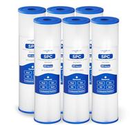 Cartucho de filtro de agua de repuesto para agua de pozo, 20 micras, sedimentario plisado 10 x 2.5 pulgadas, compatible con R50, WFPFC3002, W50PE, WB-50W