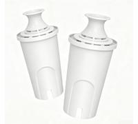 Cartucho de filtro de carbón activado para jarra purificadora, núcleo fino, material, blanco (2 unidades)