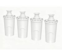 Cartucho de filtro de carbón activado para jarra purificadora, núcleo fino, material, blanco (4 piezas)