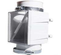 Cartucho de filtro de plástico para secadora de ventilación para secadores eléctricos domésticos, 19 x 23 x 22,5 cm, manguera de aluminio (2,5 m extendida), colección de pelusa ignífuga y optimización