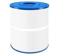 Cartucho de filtro de spa de 65 pies cuadrados, bandas de PET de alta resistencia de repuesto para unidad de relajación de piscina, color blanco