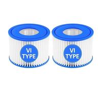 Cartucho De Filtro For Bañera De Hidromasaje Tamaño VI, Compatible Con Bestway, Compatible Con Lay-Z-Spa, Compatible Con Intex, Compatible Con Coleman, 90352E 58323, De Spa For Bañera De(2pcs)
