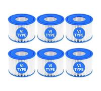 Cartucho De Filtro For Bañera De Hidromasaje Tamaño VI, Compatible Con Bestway, Compatible Con Lay-Z-Spa, Compatible Con Intex, Compatible Con Coleman, 90352E 58323, De Spa For Bañera De(6pcs)