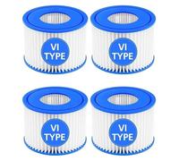 Cartucho De Filtro For Bañera De Hidromasaje Tamaño VI, Compatible Con Bestway, Compatible Con Lay-Z-Spa, Compatible Con Intex, Compatible Con Coleman, 90352E 58323, De Spa For Bañera De(4pcs)