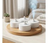 Cartucho de filtro humidificador, 4 unidades de repuesto para HM735S, para tecnología de intercambio iónico que reduce el polvo blanco, prolonga la vida útil del dispositivo, ideal para dormitorio y