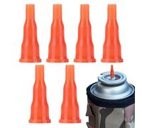 Cartucho de gas, adaptador y boquilla, 6 piezas, universal para camping | Boquilla de conversión para tanque de cassette para actividades al aire libre como camping, picnic, barbacoa y fiesta en el