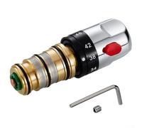 Cartucho de grifo, cartucho termostático, mezclador de ducha de baño, kit de reparación de barra de válvula de latón, kit de reparación de repuesto de manija de válvula de ducha con temperatura