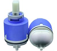 Cartucho de grifo de 40 mm, repuesto de cerámica para grifos mezcladores de ducha y baño, rendimiento sin fugas e instalación simple con regulación integrada de flujo y temperatura